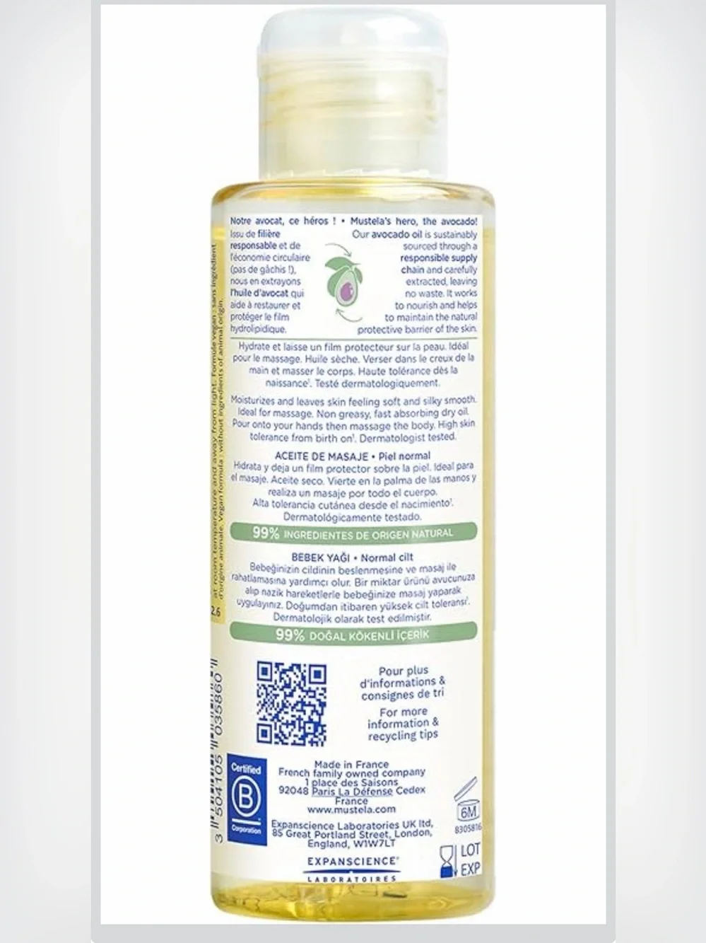 Mustela Baby Oil (NEW!)